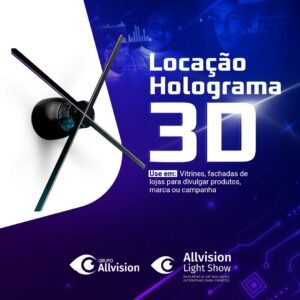Projeção Holografica 3d - Alugue Display Holograma 3D cobrimos qualquer oferta da concorrência