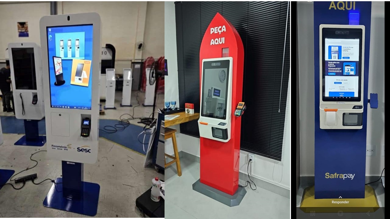 Aluguel de Totem Interativo Touch Screen com Tela 4K, Painel LED de Alta Definição e Tecnologia Holograma 3D em Curitiba