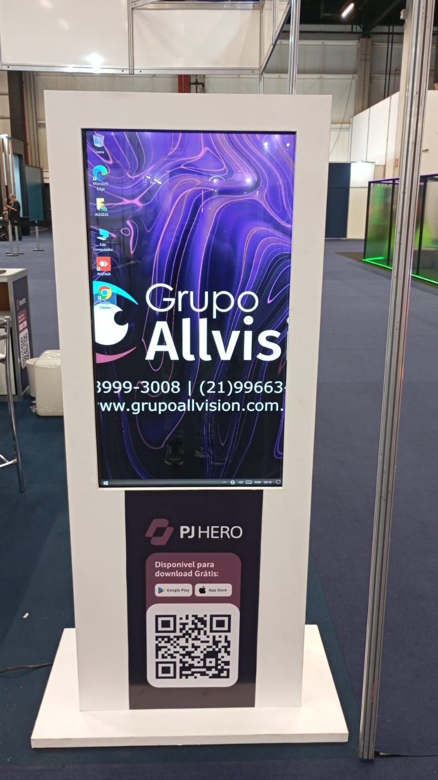 Aluguel de Totem Touch Screen com Tela 4K Ultra HD e Painel LED Interativo para Feiras, Congressos e Eventos em Goiânia