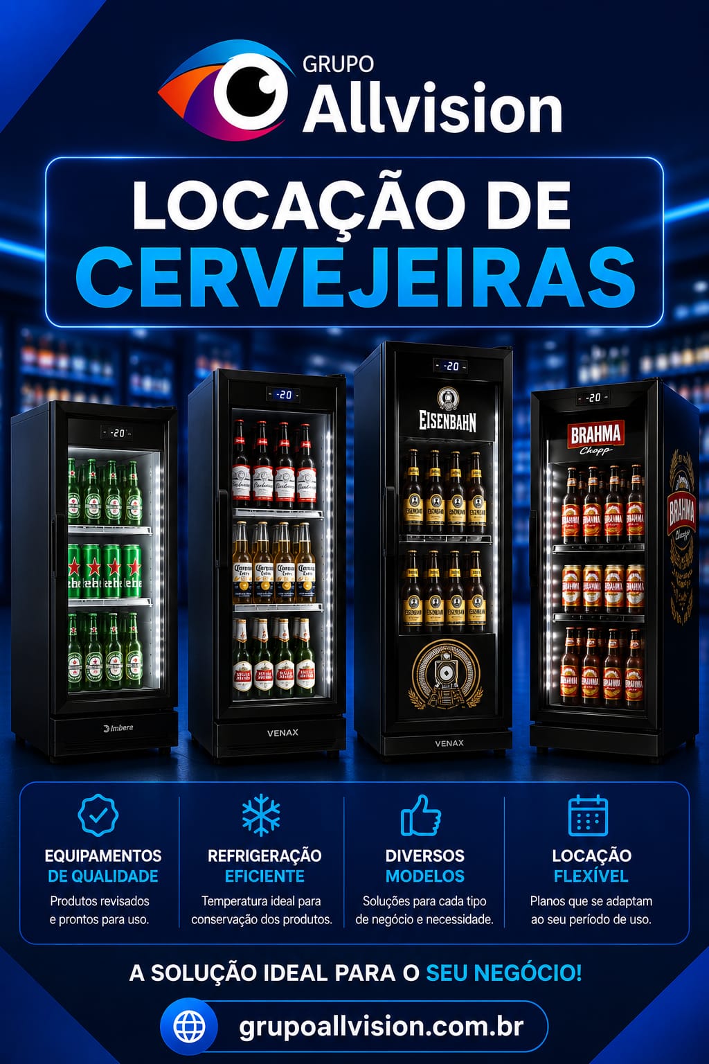 Aluguel de cervejeira Cervejeira para Alugar Freezer Vertical Aluguel de freezer expositor Aluguel de geladeira expositora Campinas Sorocaba Uberlândia Ribeirão Preto São José dos Campos SP
