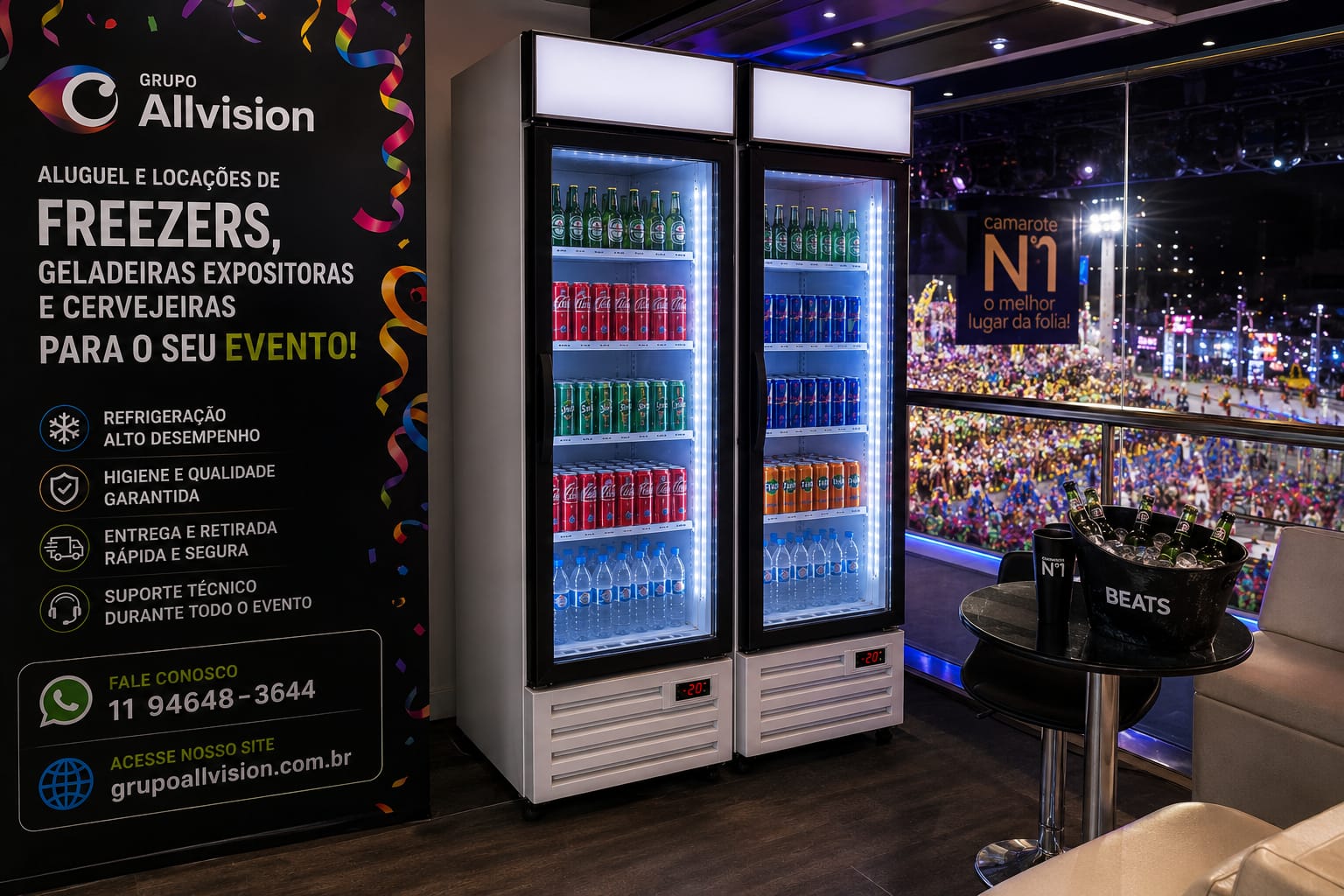 Aluguel de cervejeira Cervejeira para Alugar Freezer Vertical Aluguel de freezer expositor Aluguel de geladeira expositora EM SÃO PAULO EM 2026