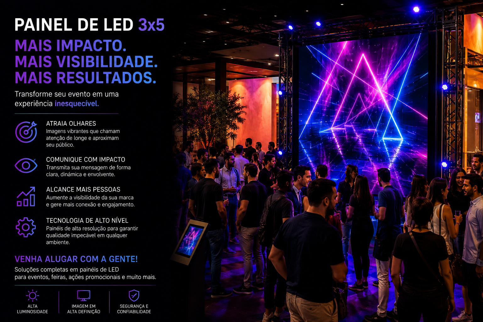 Aluguel e Venda de Painel de LED, Totens Interativos, Óculos VR e TVs em São Paulo e Taboão da Serra para a CONARH 2026