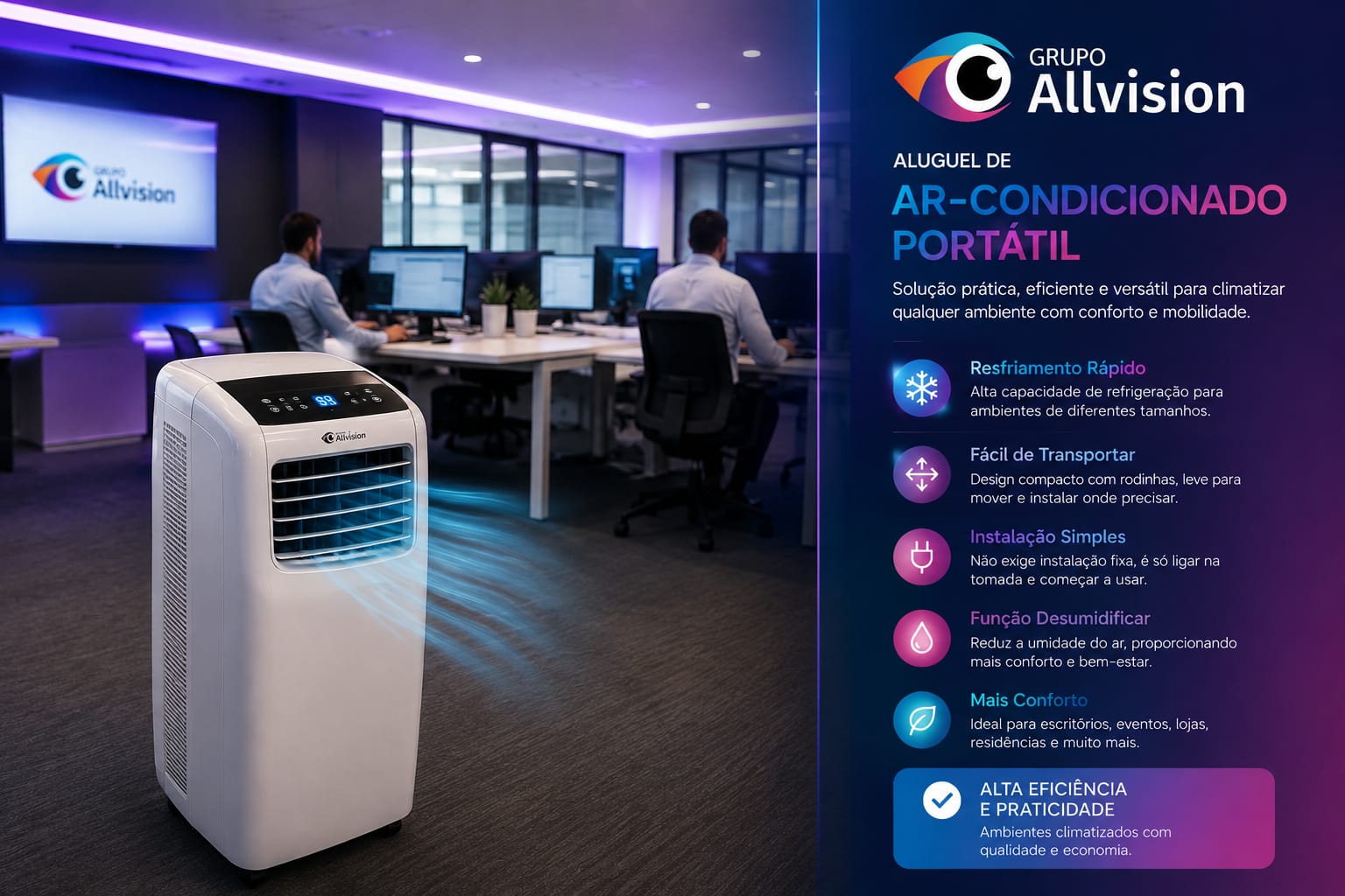 Aluguel de Ar-Condicionado Portátil para Eventos e Ambientes em, São Paulo, 2026