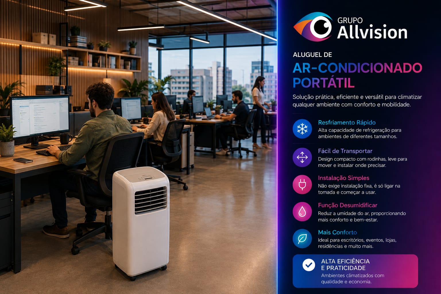 Aluguel de Ar-Condicionado Portátil para Eventos e Ambientes em, São Paulo, 2026