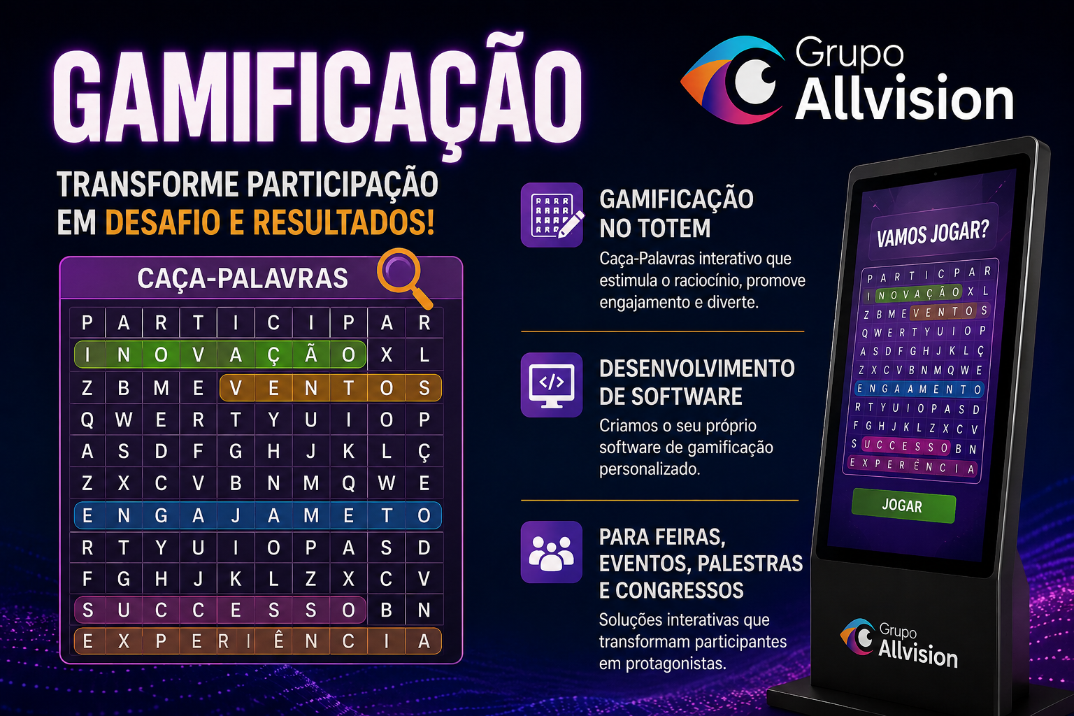 Aluguel de Óculos VR, Painel de LED, Totem Touch Screen com Gamificação e Simuladores de Fórmula 1 para Grande Prêmio de São Paulo de Fórmula 1 2026